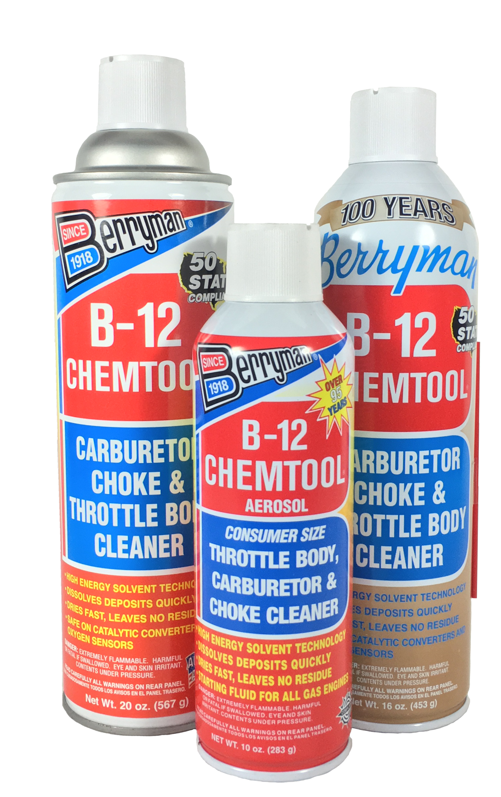 Berryman® B-12 Chemtool® Carburetor, Choke & Throttle Body Cleaner